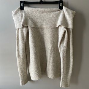 abercrombie and fitch off the shoulder sweater